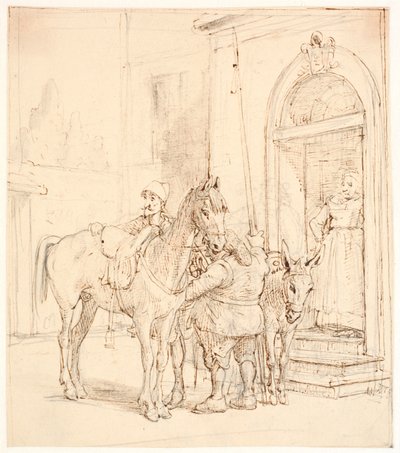 Don Quichotte et Sancho Panza devant l