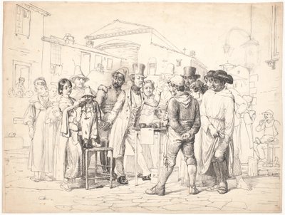 Un charlatan vend du cirage, Rome - Wilhelm Marstrand
