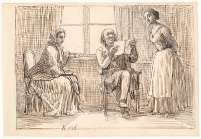 Une étrange écriture - Wilhelm Marstrand