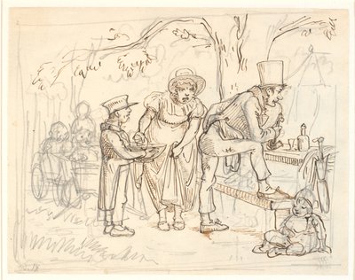Un accident lors du pique-nique de la famille du cordonnier - Wilhelm Marstrand