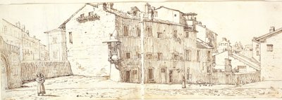 Rue dans le quartier de Monte Pincio, Rome - Wilhelm Marstrand