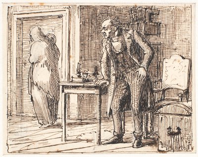 Le grincheux et la pauvre femme - Wilhelm Marstrand