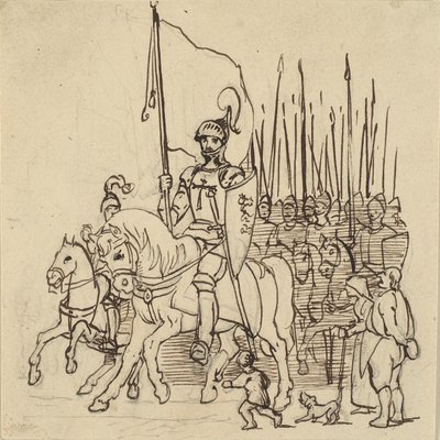 Holger Danske à la tête de ses cavaliers - Wilhelm Marstrand