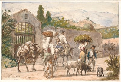 Paysans en route pour Rome - Wilhelm Marstrand