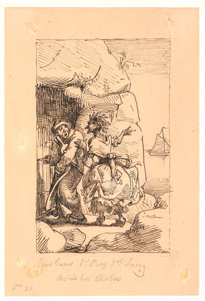 Per Paars 1. livre 1. chant. Envie chez Éole - Wilhelm Marstrand