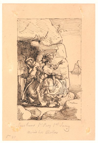 Per Paars 1. livre 1. chant. Envie chez Éole - Wilhelm Marstrand