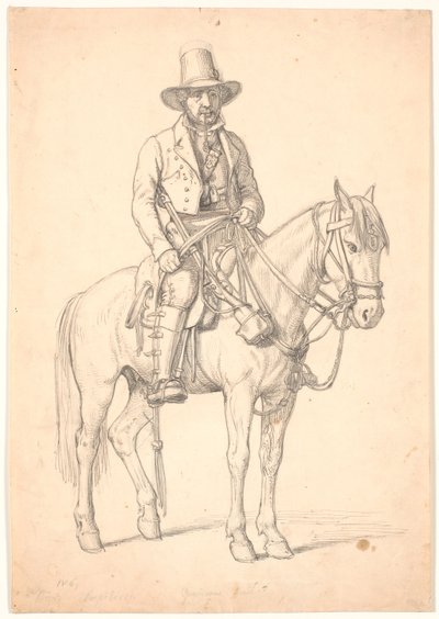 "Prince Rospiliosi" à cheval, "Guardian à Nemi" - Wilhelm Marstrand
