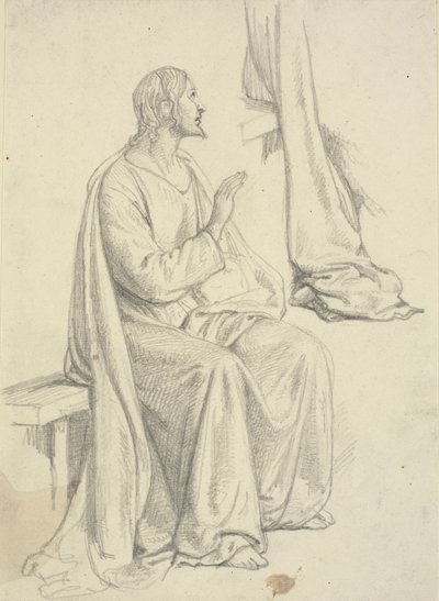 Jésus assis, ainsi qu