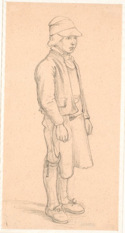Garçon suédois avec casquette - Wilhelm Marstrand