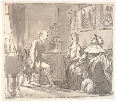 Visite chez sa grâce - Wilhelm Marstrand