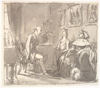 Visite chez sa grâce - Wilhelm Marstrand