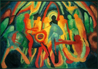 Entrée à Jérusalem - Wilhelm Morgner