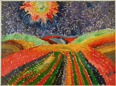 Chemin à travers champs - Wilhelm Morgner