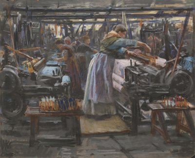 Intérieur de la filature Hjula - Wilhelm Peters