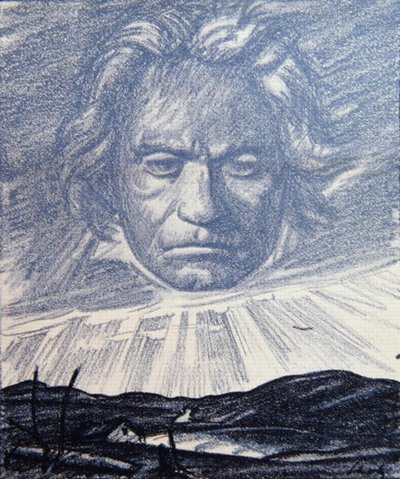 Hommage au Génie de Beethoven, illustration de la revue 