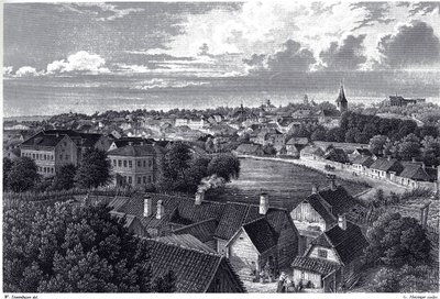Vue de Dorpat, vers 1850 - Wilhelm Siegfried Stavenhagen
