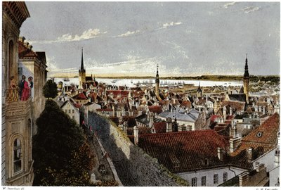 Vue de Reval, vers 1855 - Wilhelm Siegfried Stavenhagen