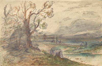Paysage au bord de la rivière - Wilhelm Steinfeld