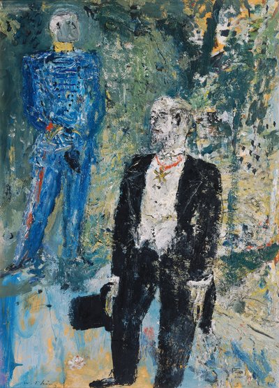 Général et homme en habit - Wilhelm Thöny