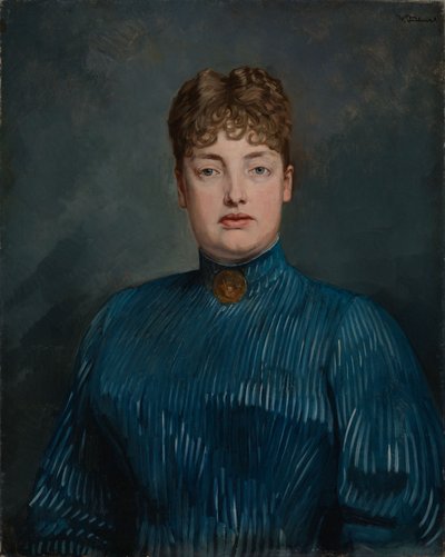 Portrait de Mademoiselle Elly Neal - Wilhelm Trübner