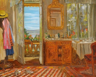 Intérieur au lac de Starnberg - Wilhelm Trübner