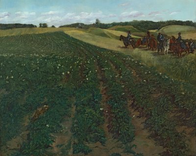 Champ de pommes de terre près de Weßling en Haute-Bavière - Wilhelm Trübner