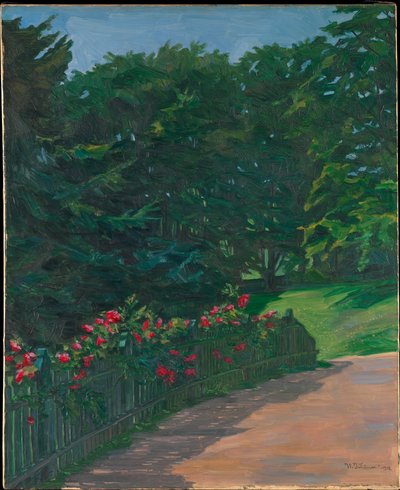 Haie de roses - Wilhelm Trübner