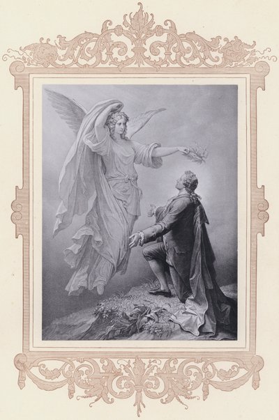La muse de Goethe, Zueignung - Wilhelm von (after) Kaulbach