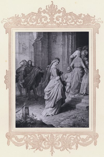 Gretchen, Kirchgang - Wilhelm von (after) Kaulbach