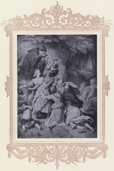 Jeune Fille dans la Forêt, Le Fidèle Eckart - Wilhelm von (after) Kaulbach