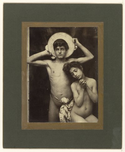 Garçon et fille nus - Baron Wilhelm von Gloeden