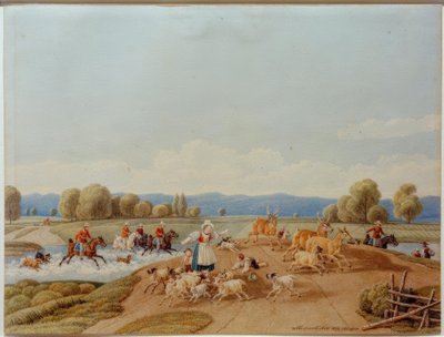 La chasse au cerf - Wilhelm von Kobell