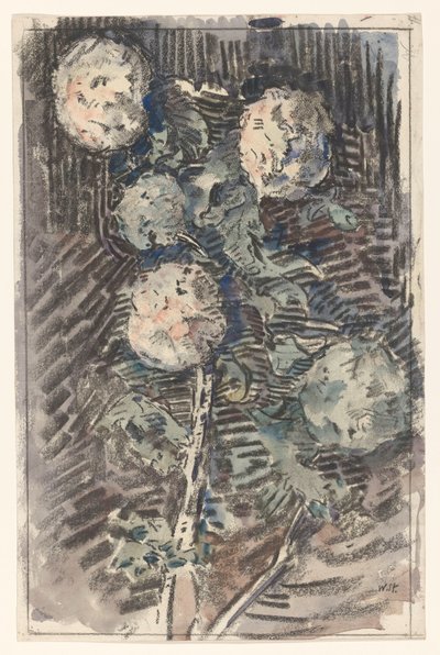 Branche avec fleurs blanches - Wilhelmus Johannes Steenhoff