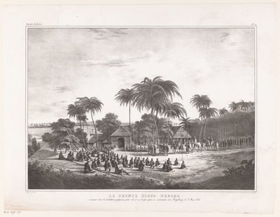 Arrivée du Prince Diepo Black à Magelang - Wilhelmus van Groenewoud