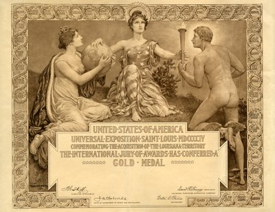 Certificat de médaille d