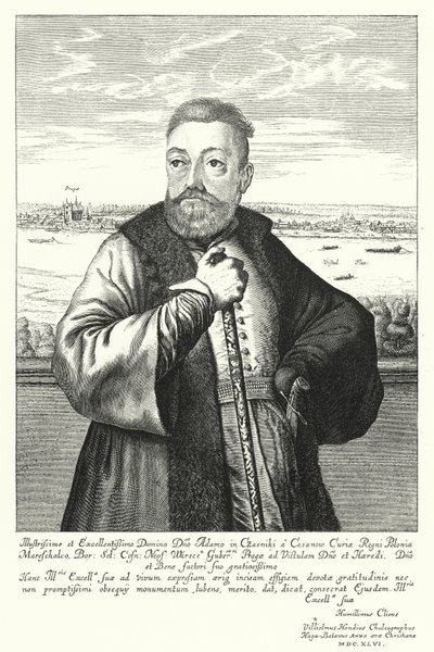 Adam Kazanowski, noble polono-lituanien (gravure) - Willem (c.1597 1660) Hondius