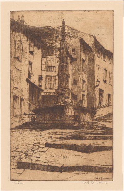 Le Puy - Willem Adrianus Grondhout (signed by artist)