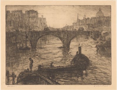 Londres - Willem Adrianus Grondhout (signed by artist)