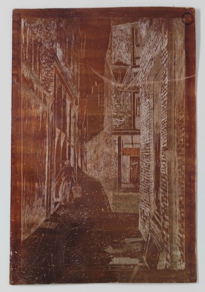Vieille rue à Rijswijk ou Scheveningen - Willem Adrianus Grondhout (signed by artist)
