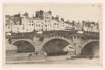 Pont Neuf - Willem Adrianus Grondhout (signed by artist)