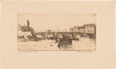 Pont de la Tournelle à Paris - Willem Adrianus Grondhout (signed by artist)