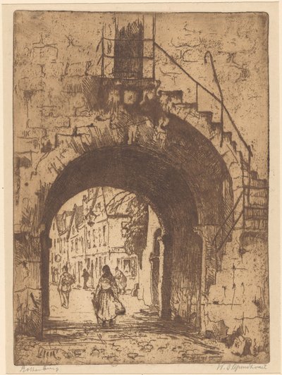 Rothenburg - Willem Adrianus Grondhout (signed by artist)