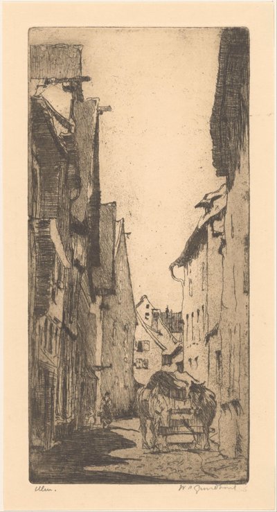 Ulm - Willem Adrianus Grondhout (signed by artist)