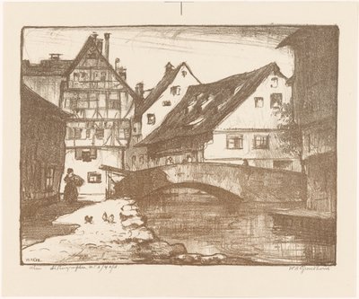 Ulm - Willem Adrianus Grondhout (signed by artist)
