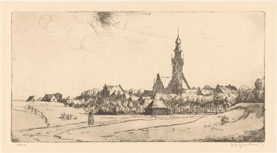 Veere - Willem Adrianus Grondhout (signed by artist)