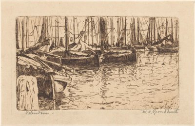 Volendam - Willem Adrianus Grondhout (signed by artist)