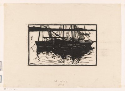 Navires amarrés à Concarneau - Willem Adrianus Grondhout