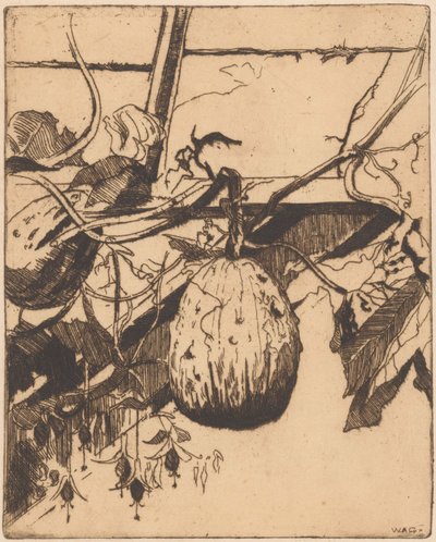 Calebasses et fuchsia - Willem Adrianus Grondhout