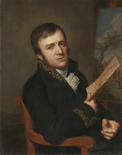 Jan (Baptist) Kobell II (1778-1814), Peintre, en uniforme de membre de l