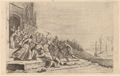 Les Suivants de Solon Défendant le Temple de Vénus - Willem Basse
